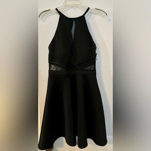 New Gorgeous Mesh Waist Juniors Dress (Size 9)